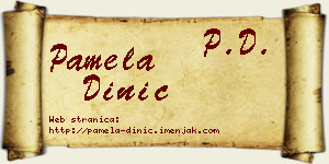 Pamela Dinić vizit kartica